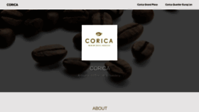 What Corica.be website looked like in 2018 (5 years ago)