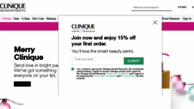 What Clinique.com website looked like in 2018 (5 years ago)
