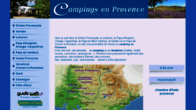 What Campings-en-provence.com website looked like in 2018 (5 years ago)