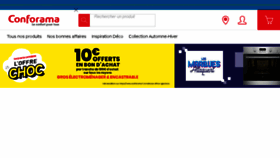 What Conforama.fr website looked like in 2018 (5 years ago)