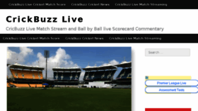 What Crickbuzz.live website looked like in 2018 (5 years ago)