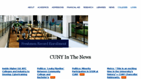 What Cuny.edu website looked like in 2018 (5 years ago)