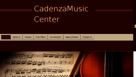 What Cadenzamusiccenter.com website looked like in 2018 (5 years ago)