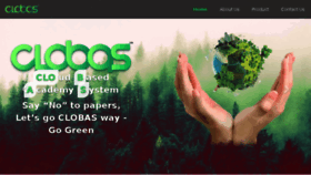 What Clobas.com website looked like in 2018 (5 years ago)
