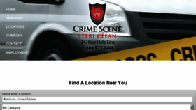 What Crimecleaners.com website looked like in 2018 (5 years ago)