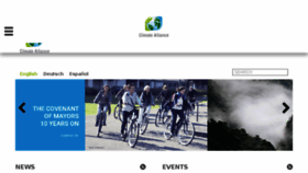 What Climatealliance.org website looked like in 2018 (6 years ago)
