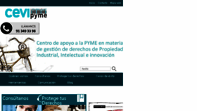 What Cevipyme.es website looked like in 2018 (5 years ago)