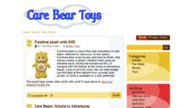 What Carebeartoys.com website looked like in 2018 (5 years ago)