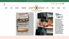 What Cottoneerfabrics.com website looked like in 2018 (5 years ago)