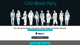 What Cadblockparty.com website looked like in 2018 (5 years ago)