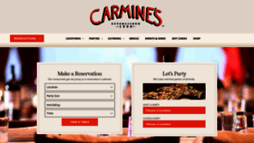 What Carminesnyc.com website looked like in 2018 (5 years ago)