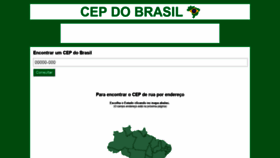 What Cepdobrasil.com.br website looked like in 2018 (5 years ago)