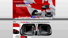 What Canadianvan.ca website looked like in 2018 (5 years ago)