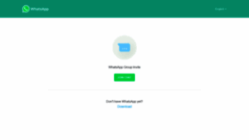 What Chat.whatsapp.com website looked like in 2018 (5 years ago)