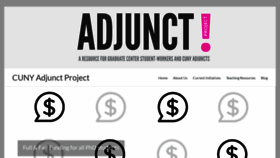 What Cunyadjunctproject.org website looked like in 2018 (5 years ago)