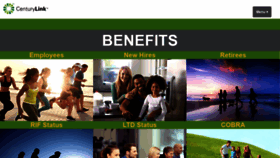 What Centurylinkbenefits.com website looked like in 2018 (5 years ago)