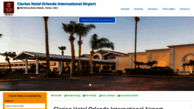 What Clarionhotelbyorlandoairport.com website looked like in 2018 (5 years ago)