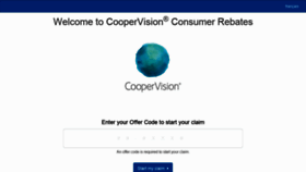 What Coopervisionrewards.ca website looked like in 2018 (6 years ago)