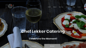 What Cheflekker.com website looked like in 2018 (5 years ago)