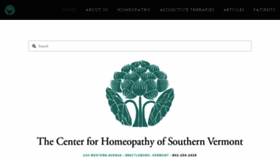 What Centerforhomeopathy.com website looked like in 2018 (5 years ago)