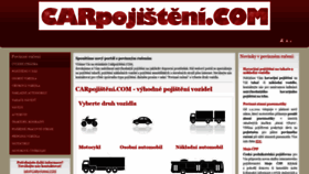What Carpojisteni.com website looked like in 2018 (5 years ago)