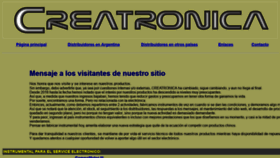 What Creatronica.net website looked like in 2018 (5 years ago)