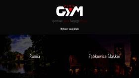What Citygym.pl website looked like in 2018 (5 years ago)