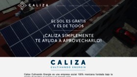 What Caliza.mx website looked like in 2018 (5 years ago)