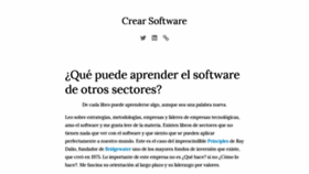 What Crearsoftware.com website looked like in 2018 (5 years ago)