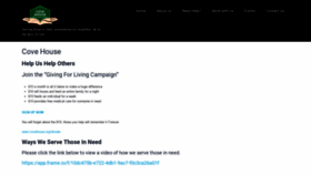 What Covehouse.org website looked like in 2018 (5 years ago)