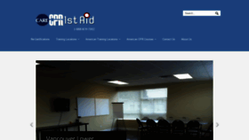 What Carecprfirstaid.com website looked like in 2018 (5 years ago)