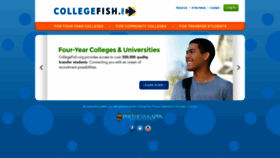 What Collegefish.org website looked like in 2018 (5 years ago)
