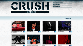 What Crushmusic.com website looked like in 2018 (5 years ago)