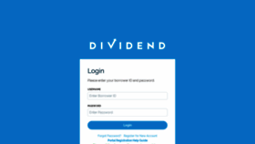 What Customer.dividendfinance.com website looked like in 2018 (5 years ago)