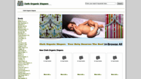 What Clothorganicdiapers.com website looked like in 2018 (5 years ago)