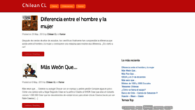 What Chilean.cl website looked like in 2018 (5 years ago)
