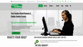 What Customcondomsfactory.com website looked like in 2018 (5 years ago)