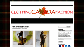 What Clothingcanadafashion.com website looked like in 2018 (5 years ago)