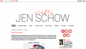 What Craftyjenschow.com website looked like in 2018 (5 years ago)