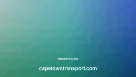 What Capetowntransport.com website looked like in 2018 (5 years ago)