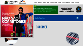 What Creci-sc.gov.br website looked like in 2018 (5 years ago)