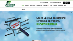 What Checks-360.com website looked like in 2018 (5 years ago)