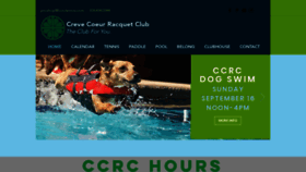 What Ccrctennis.com website looked like in 2018 (5 years ago)