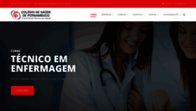 What Colegiodesaude.com.br website looked like in 2018 (5 years ago)