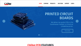 What Cadint.se website looked like in 2018 (5 years ago)