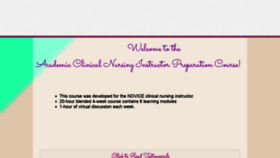 What Clinicalnursinginstructor.com website looked like in 2018 (5 years ago)