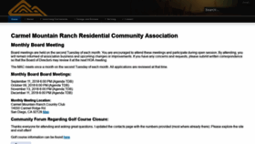 What Cmrrca.org website looked like in 2018 (5 years ago)