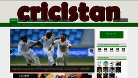 What Cricistan.com website looked like in 2018 (5 years ago)