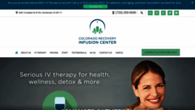 What Coloradoivtherapy.com website looked like in 2018 (5 years ago)