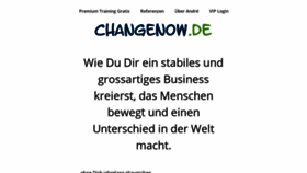 What Changenow.de website looked like in 2018 (5 years ago)